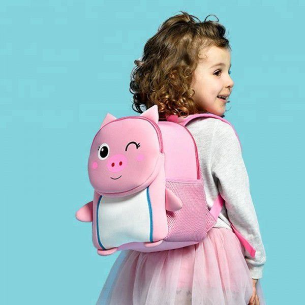 Outdoor Kids Child Baby Cartoon Animal School Backpack Bag Custom Waterproof Fashion Children Baby Neoprene Mini Backpack 