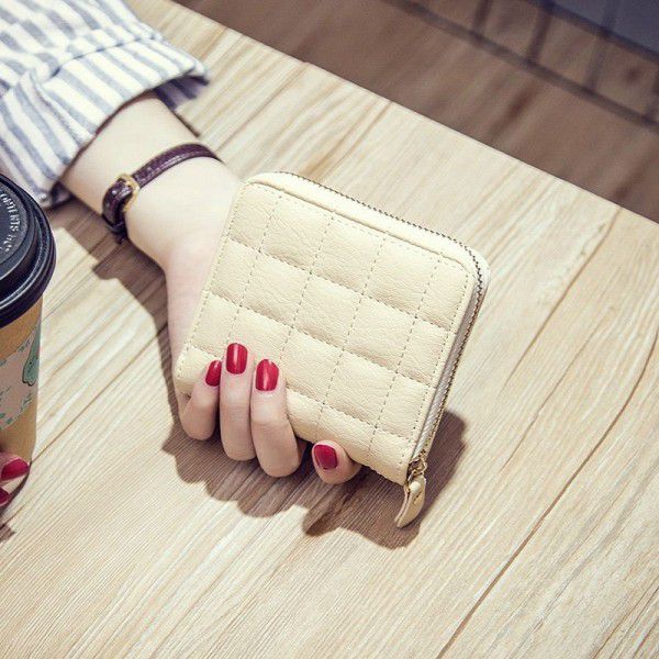 2019 Japanese mini small square lady purse student zip zero purse