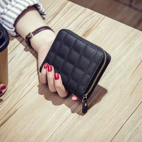 2019 Japanese mini small square lady purse student zip zero purse