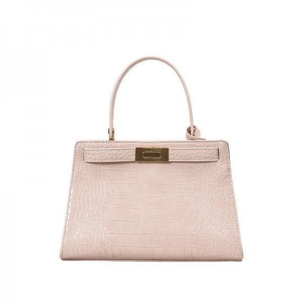 2020i3 women's bag new 2020 autumn/winter fashion versatile bag simple crocodile handbag web celebrity