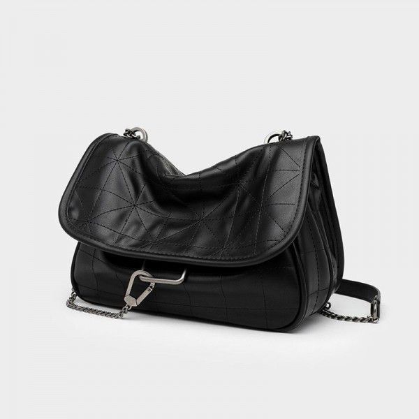 Women's bag 2019 new stylish black rock soft shoulder bag bag bag bag vagrant women