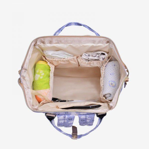 Mother bag upgrade version of multi-functional large capacity double shoulder mother bag waterproof mother bag maternal and child package pregnant women package