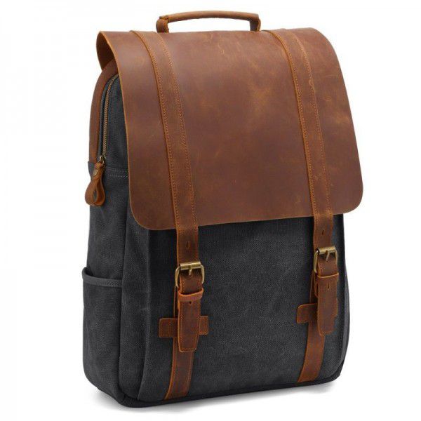 Rucksack hot style retro rucksack backpack mad horse leather backpack leisure computer backpack
