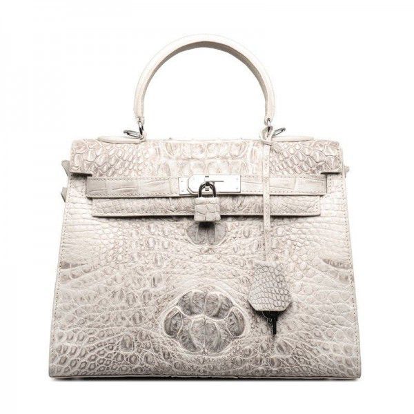 Crocodile leather handbag for women and leather handbag for women