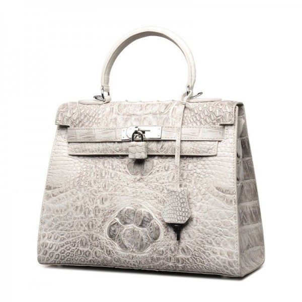 Crocodile leather handbag for women and leather handbag for women