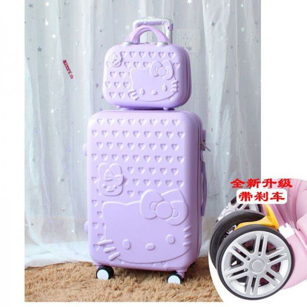 ABS children's Trolley Case 20 inch suitcase women's lovely suitcase wholesale 24 inch