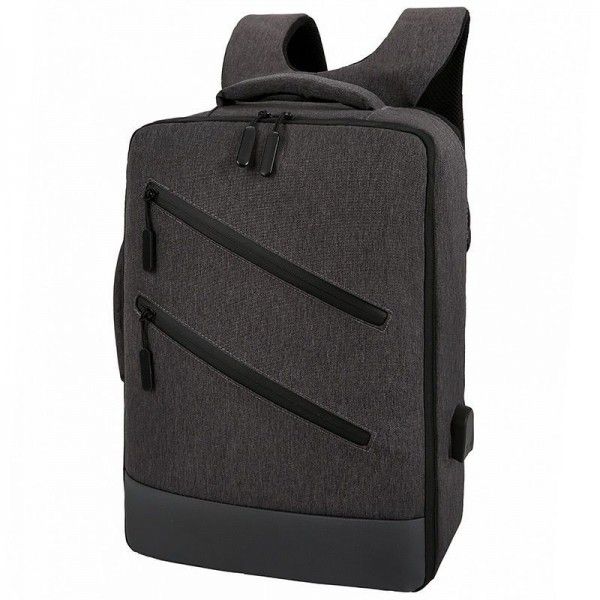 Men's business backpack 2019 new multi-functional smart USB charging laptop backpack