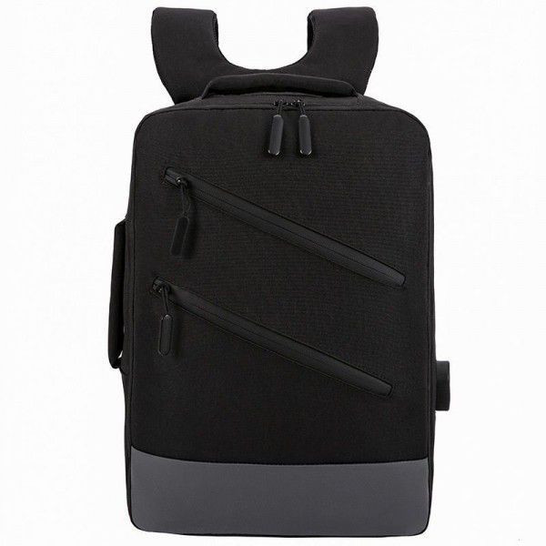 Men's business backpack 2019 new multi-functional smart USB charging laptop backpack