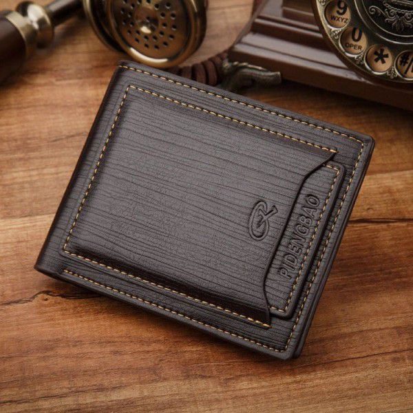 Fast selling men's wallet card insertion certificate with European and American style