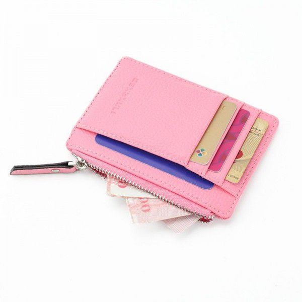 Hot sale men's multi-functional zipper small wallet, Korean version, women's multi-color zero wallet, available
