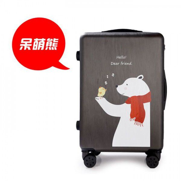 Cartoon children's trolley case, customized wear-resistant suitcase, waterproof 20 inch boarding case, 24 inch one-piece distribution