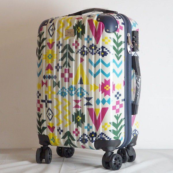 Pattern customized camouflage trolley box Cardan wheel password lock suitcase children's luggage wholesale