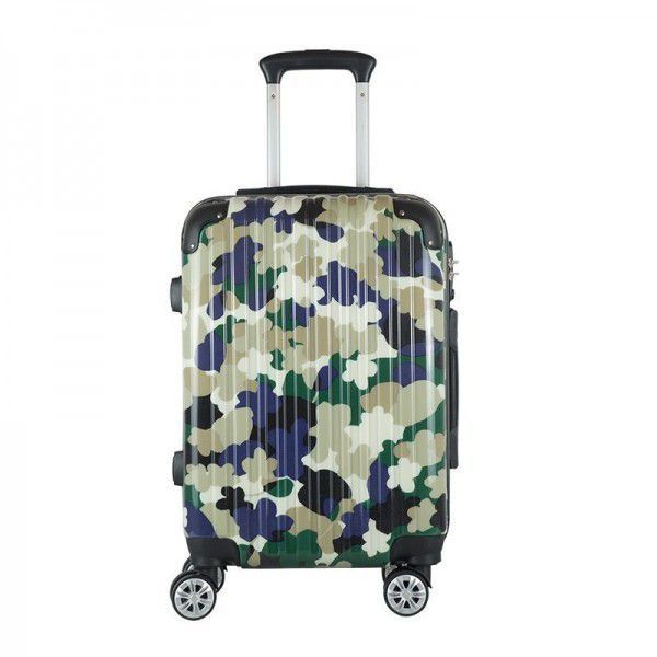 Pattern customized camouflage trolley box Cardan wheel password lock suitcase children's luggage wholesale
