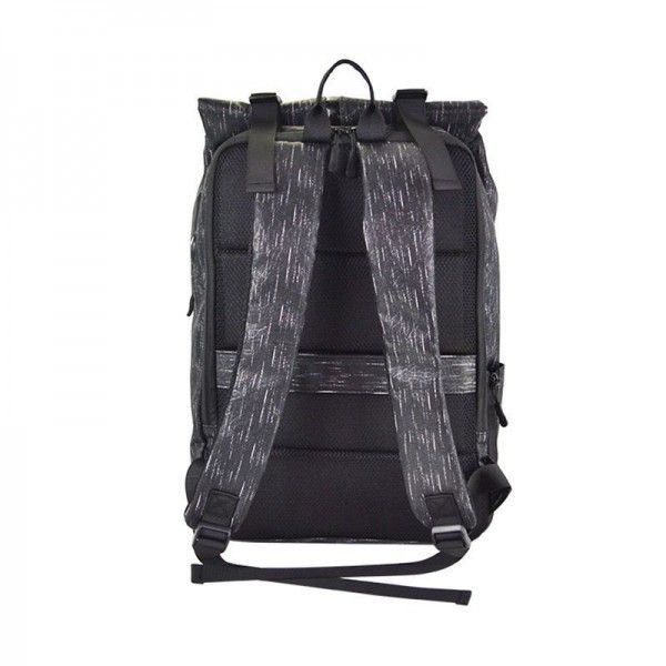 2019 new multifunctional men's and women's leisure travel backpack made of solid color polyester oxford cloth Backpack