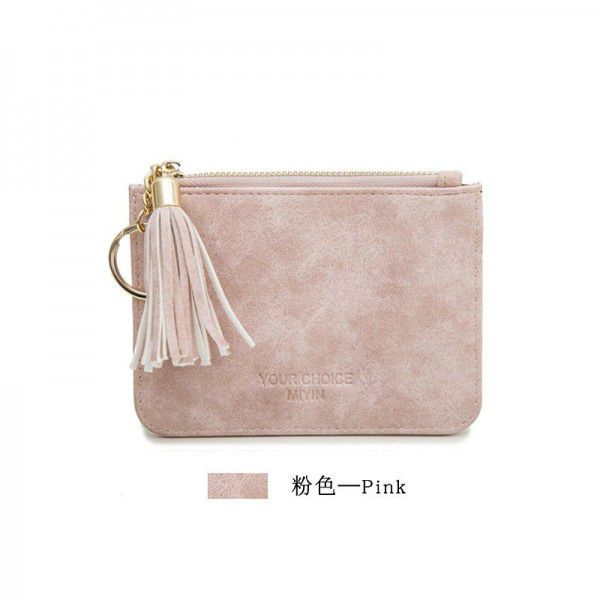 Xiangyin leather goods * women's Mini Purse, zero wallet, women's short Korean student's small fresh thin coin bag