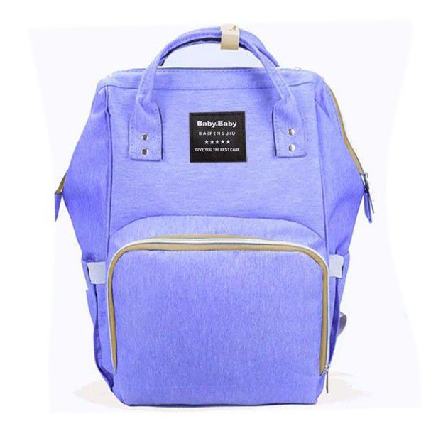 Cross border special purpose pure plain color Mommy bag multi-function storage bag foreign trade Mommy bag fashion out Backpack