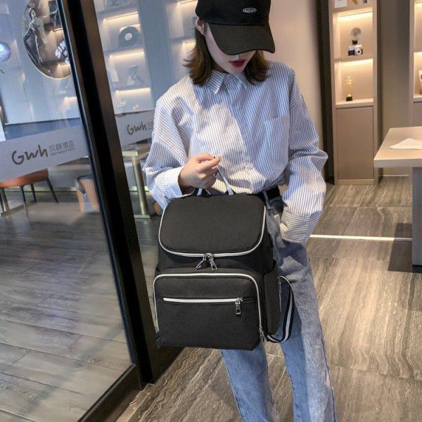 Manufacturers wholesale multi-functional large capacity fashion Mommy bag new out light baby mother and Baby Bag Backpack
