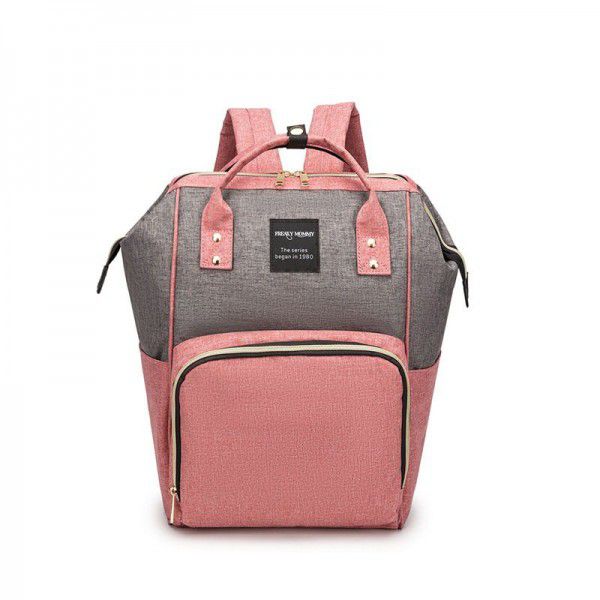 Manufacturer's new double shouldered Mommy bag multi-function large capacity mother baby bag carry out diaper bag baby backpack