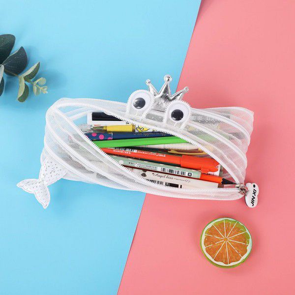 Spot wholesale Korean cartoon cute zipper bag cute Unicorn frog pen bag anime creative stationery bag