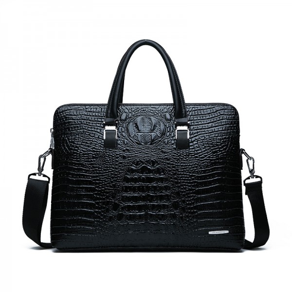 2019 new men's business handbag fashion business b...